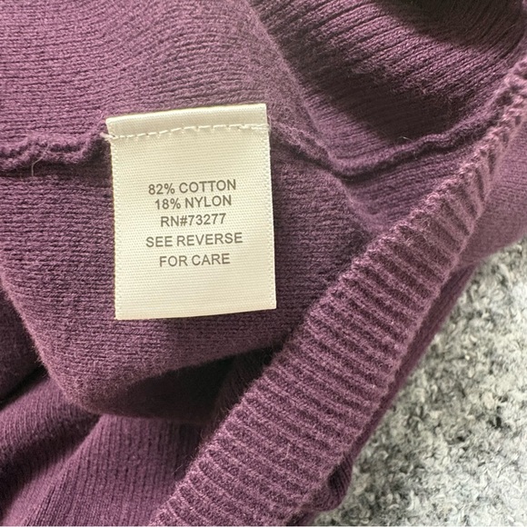 Croft & Barrow Women’s Purple Cardigan Sweater Size 2X Whimsigoth ButtonUp Indie - Picture 5 of 8